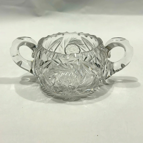 Vintage American Brilliant Crystal Cut cream and Sugar set - Picture 2 of 6